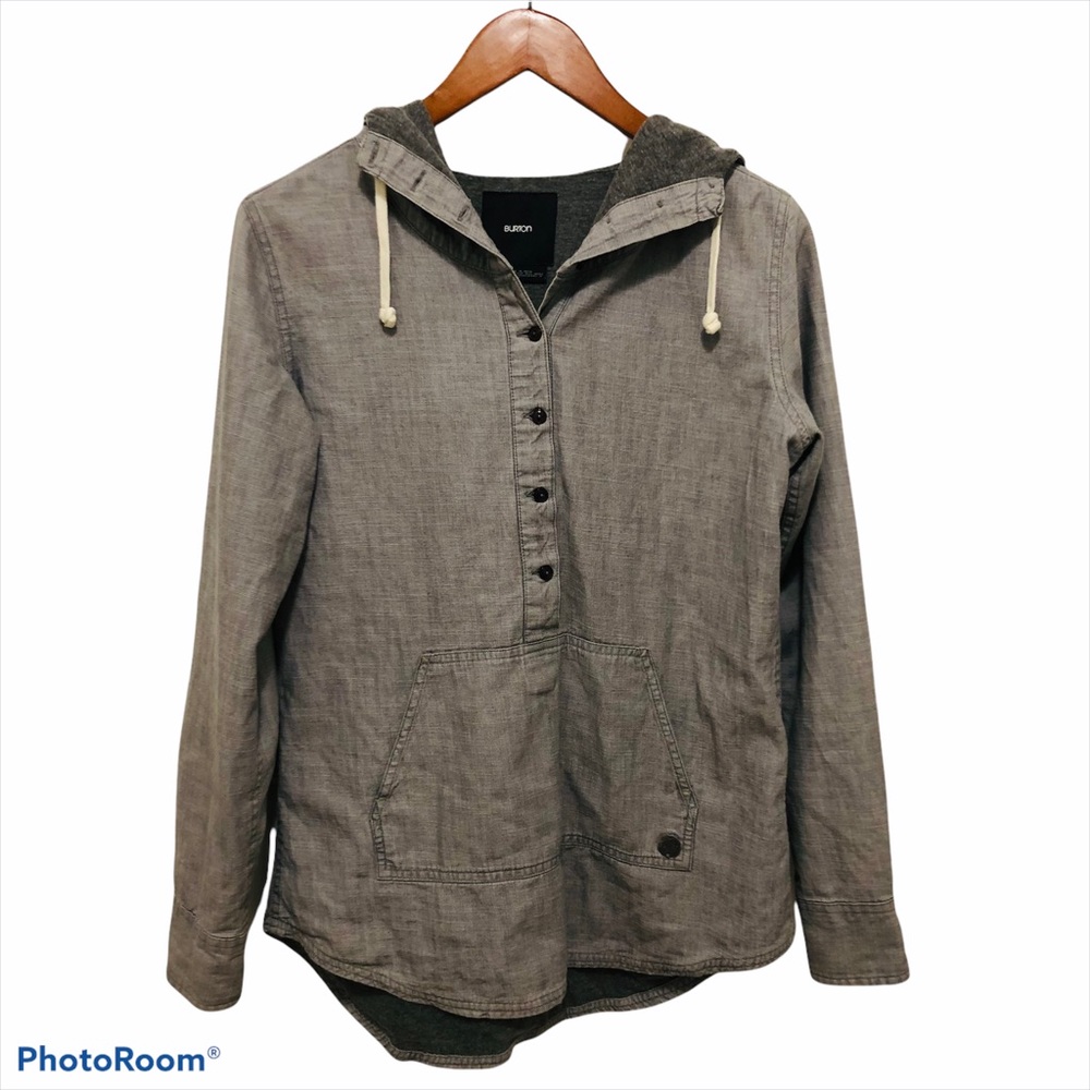 Burton Cotton Gray Hoodie S